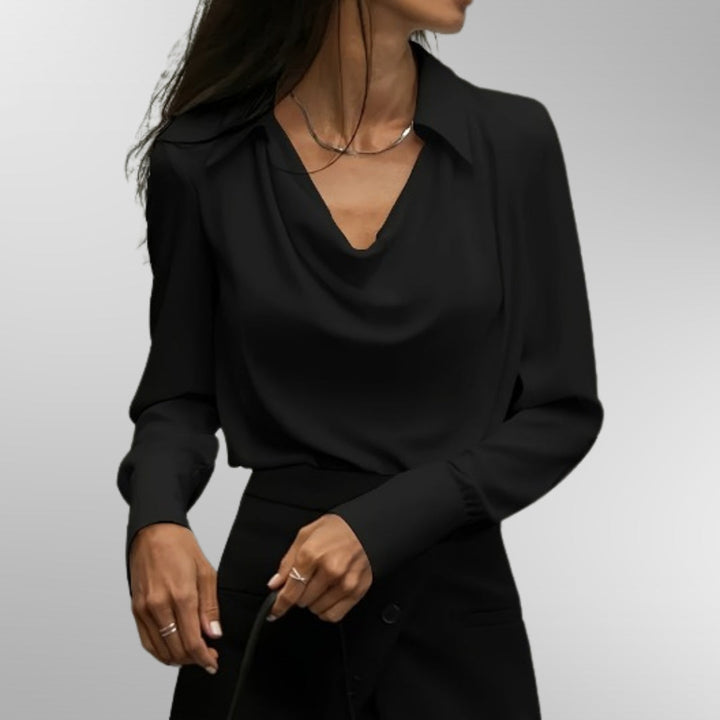 Violet™ | Elegant Satin Bluse