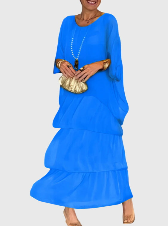 Susann™ | Lang og Flydende Elegant Kjole