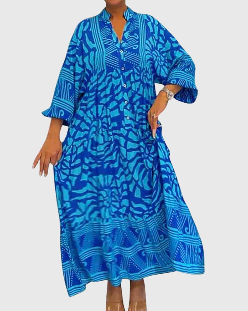 Mckinley™ | Maxi Kjole Med Elegant Print