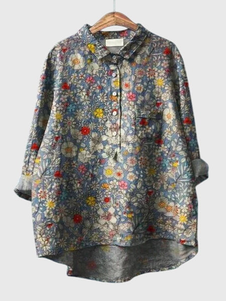 Valeria™ - Blomstret Bluse