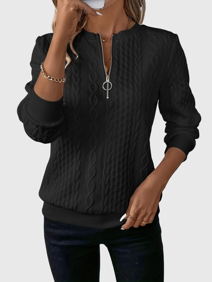 Noria™ | Sweater med Lynlås