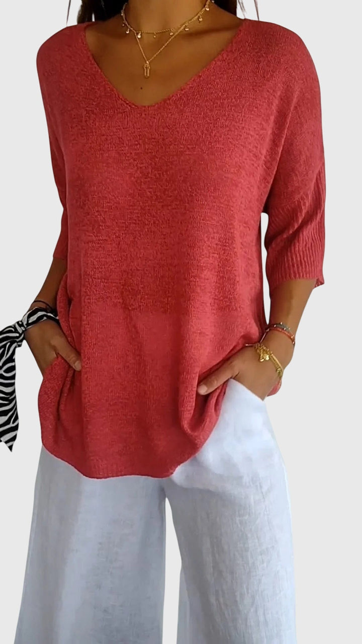 Cassaandra™ | Elegant V-hals Top