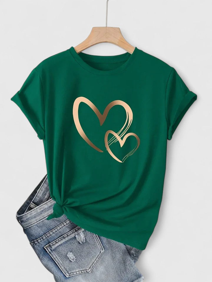 Ivanellee | Komfortabel T-shirt med Korte Ærmer