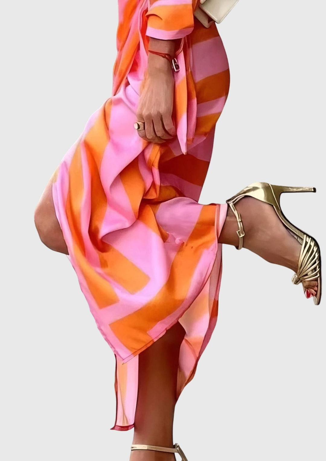 Eeverly™ | Elegant Indpakningskjole med Print