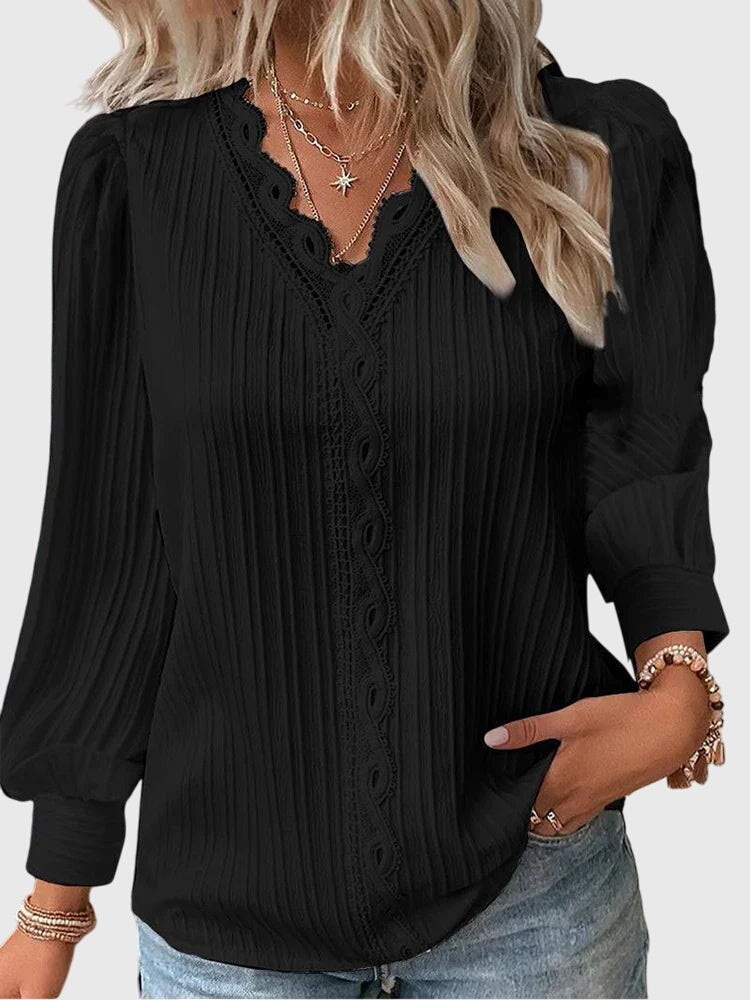 Andrea - Elegant Pullover Bluse