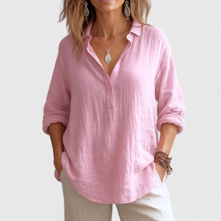 Franzina | Komfortabel Linned Bluse