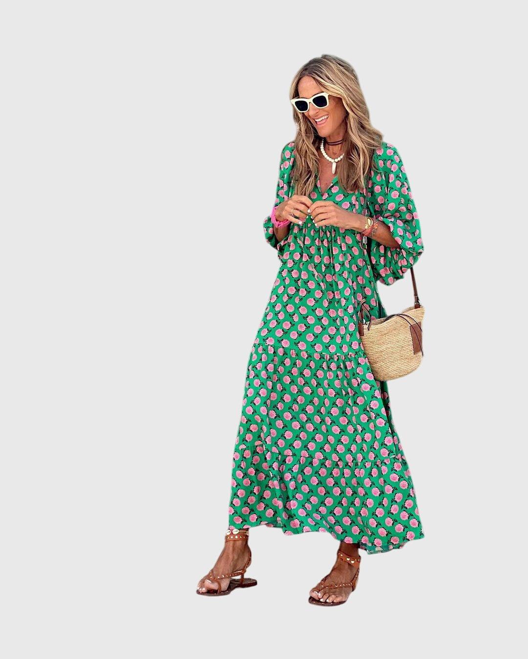 Sarrah™ - Boho Maxi Kjole