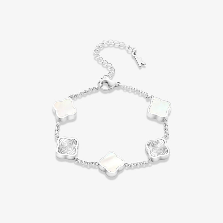 Celine Sølv Kløverarmbånd
