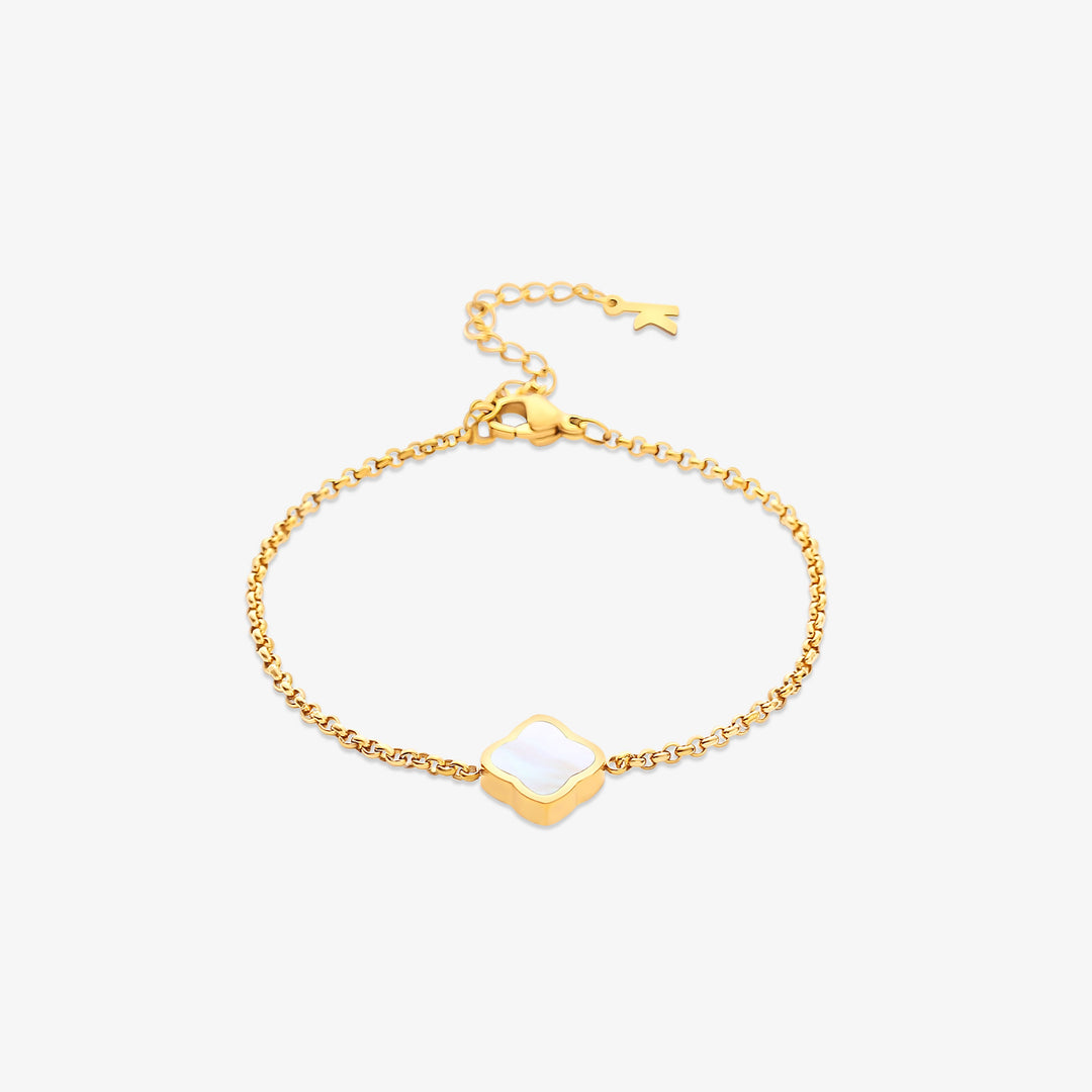 Celine Single Clover Armbånd