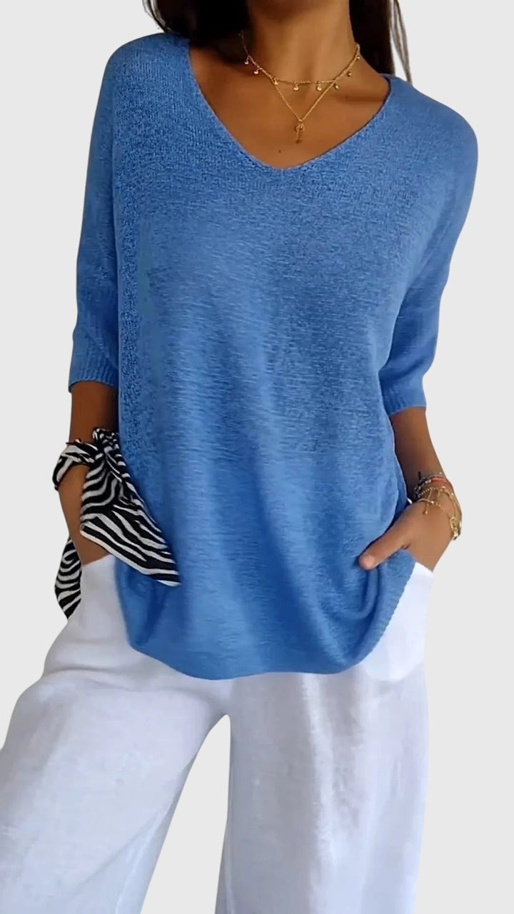 Cassaandra™ | Elegant V-hals Top