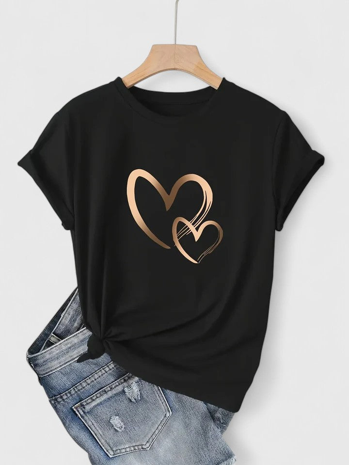 Ivanelle | Behagelig T-shirt med Korte Ærmer