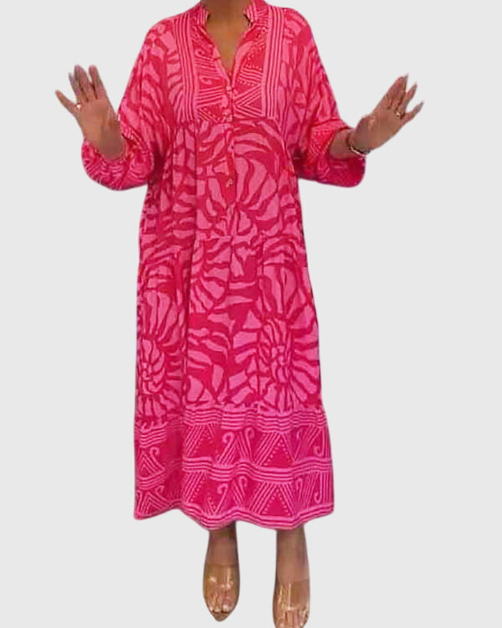 Mckinnley™ | Maxi Kjole Med Elegant Print