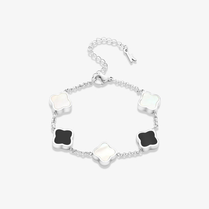 Celine Sølv Kløverarmbånd