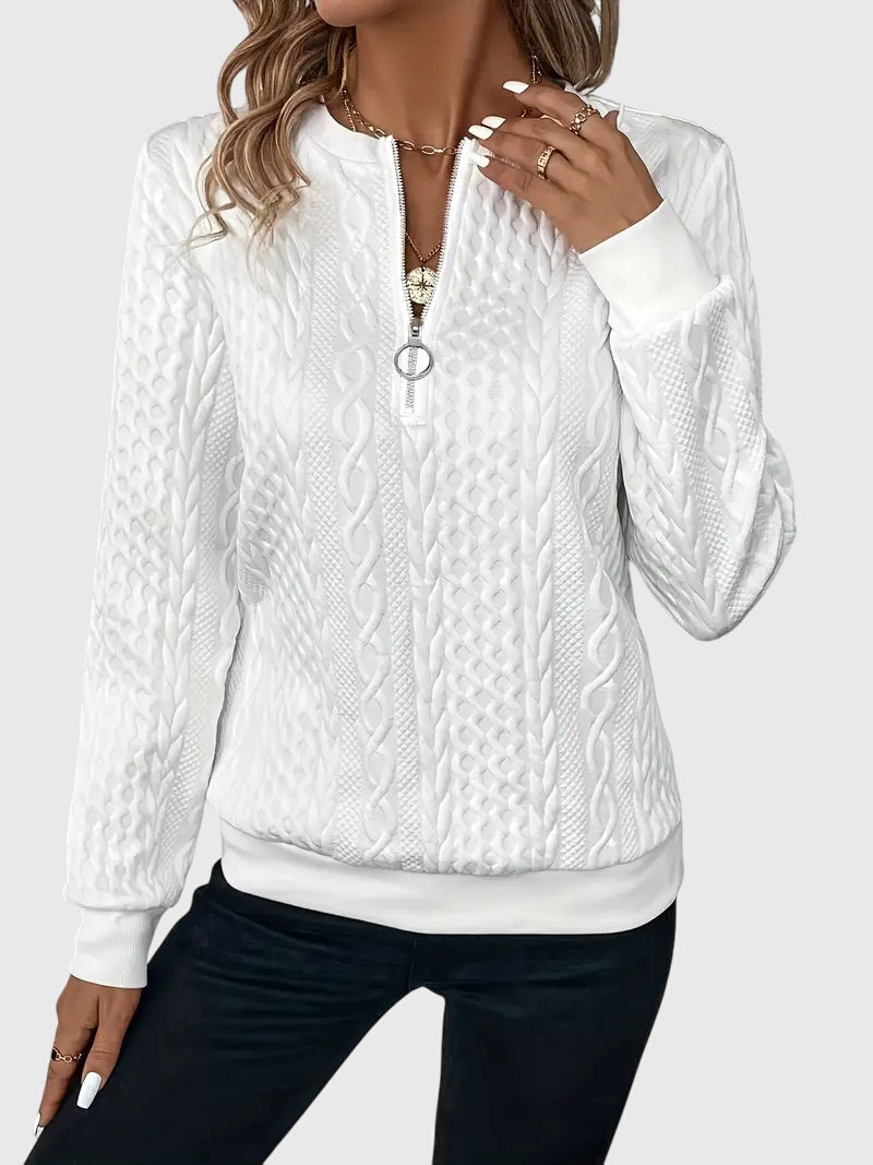 Noria™ | Sweater med Lynlås