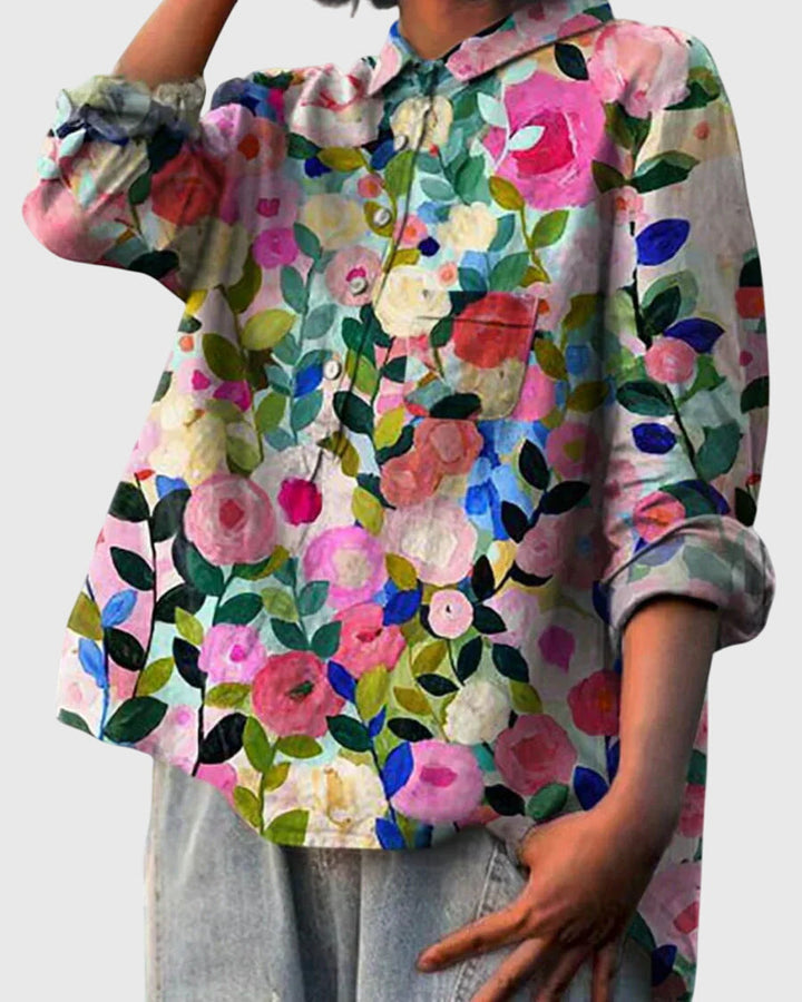 Valeria™ - Blomstret Bluse