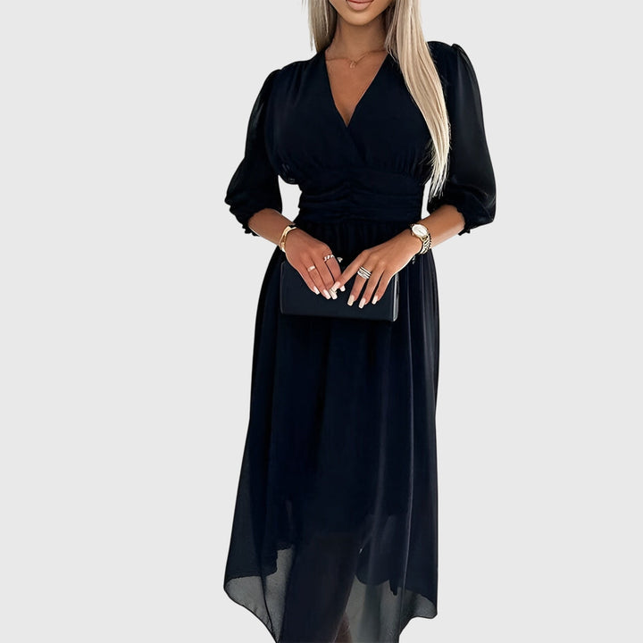 Chhloe™ | Letvægts Silke Chiffon Kjole