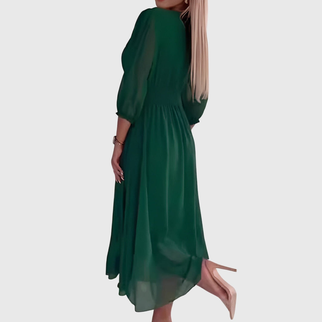 Chhloe™ | Letvægts Silke Chiffon Kjole