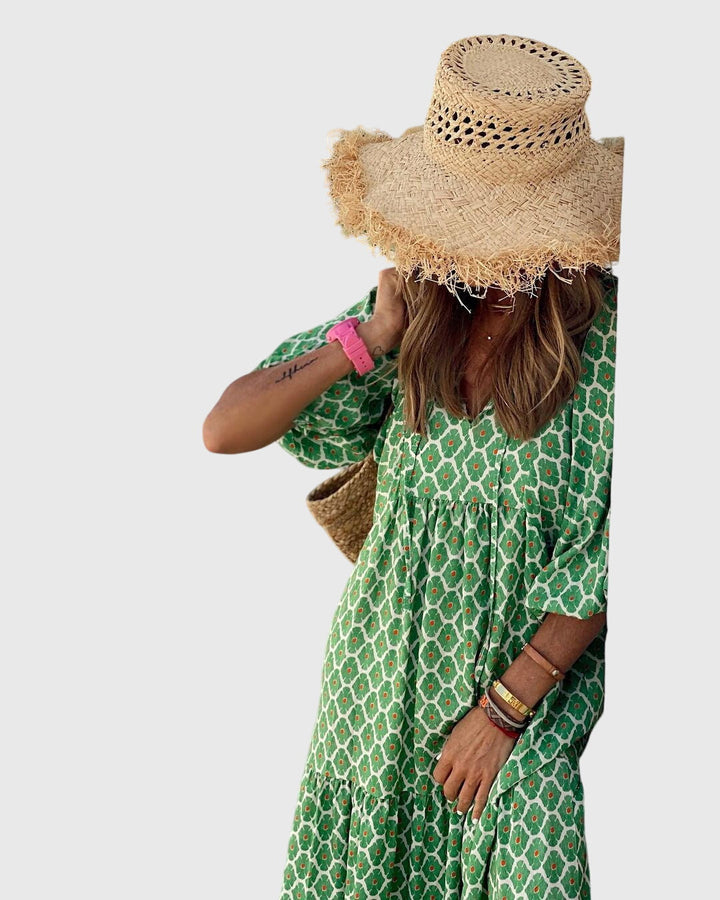 Sarrah™ - Boho Maxi Kjole