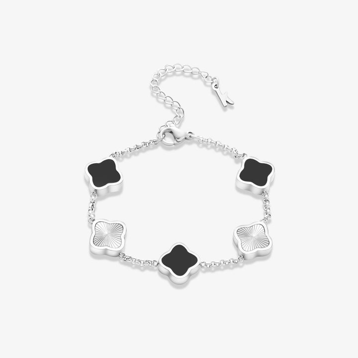 Celine Sølv Kløverarmbånd