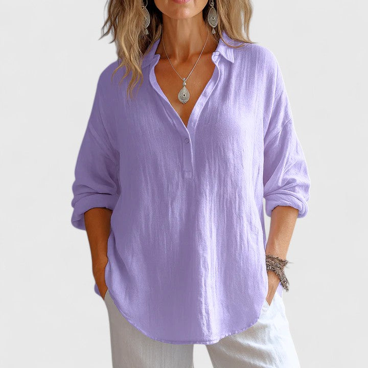 Franzina | Komfortabel Linned Bluse