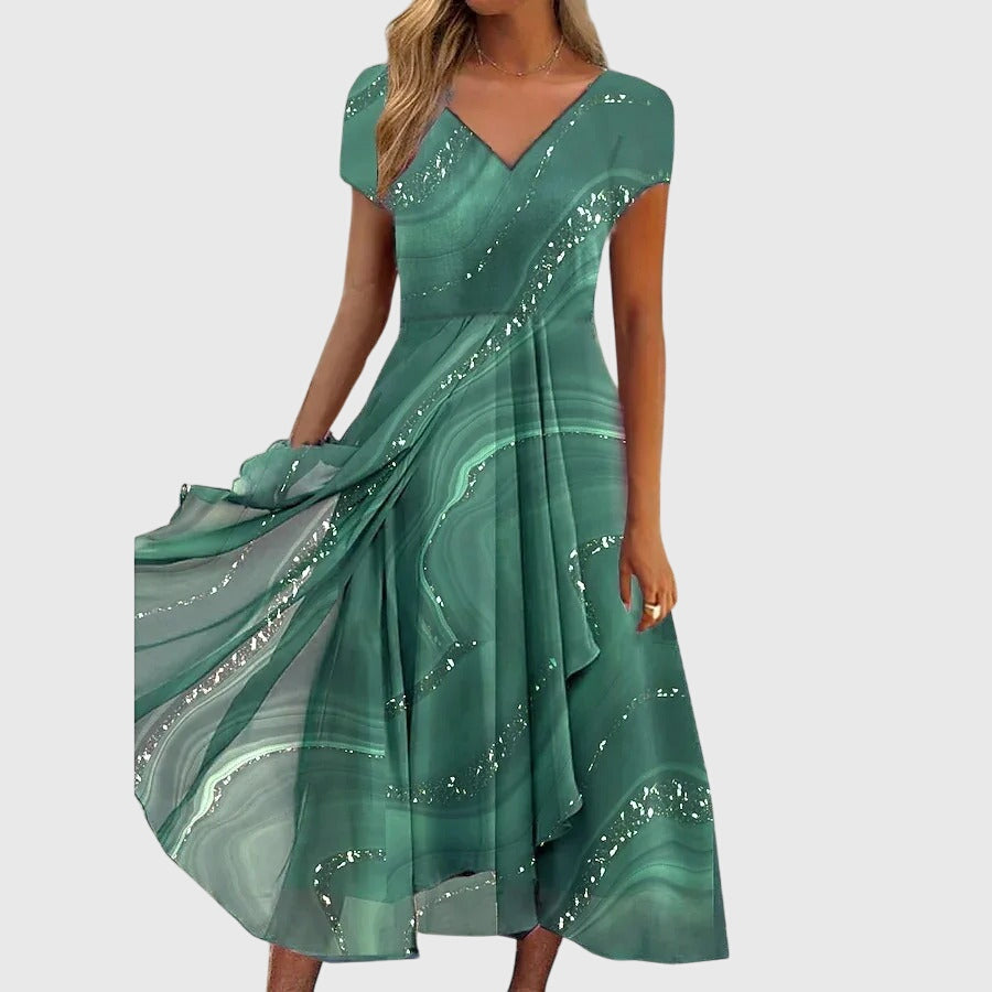 Aubrielle™ | Flydende Midi Kjole