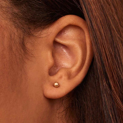 Soravelle | Runde Øreringe 18K Guld