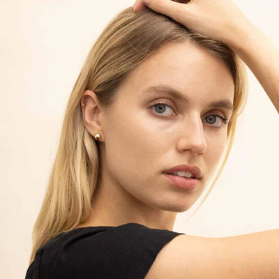 Soravelle | Runde Øreringe 18K Guld