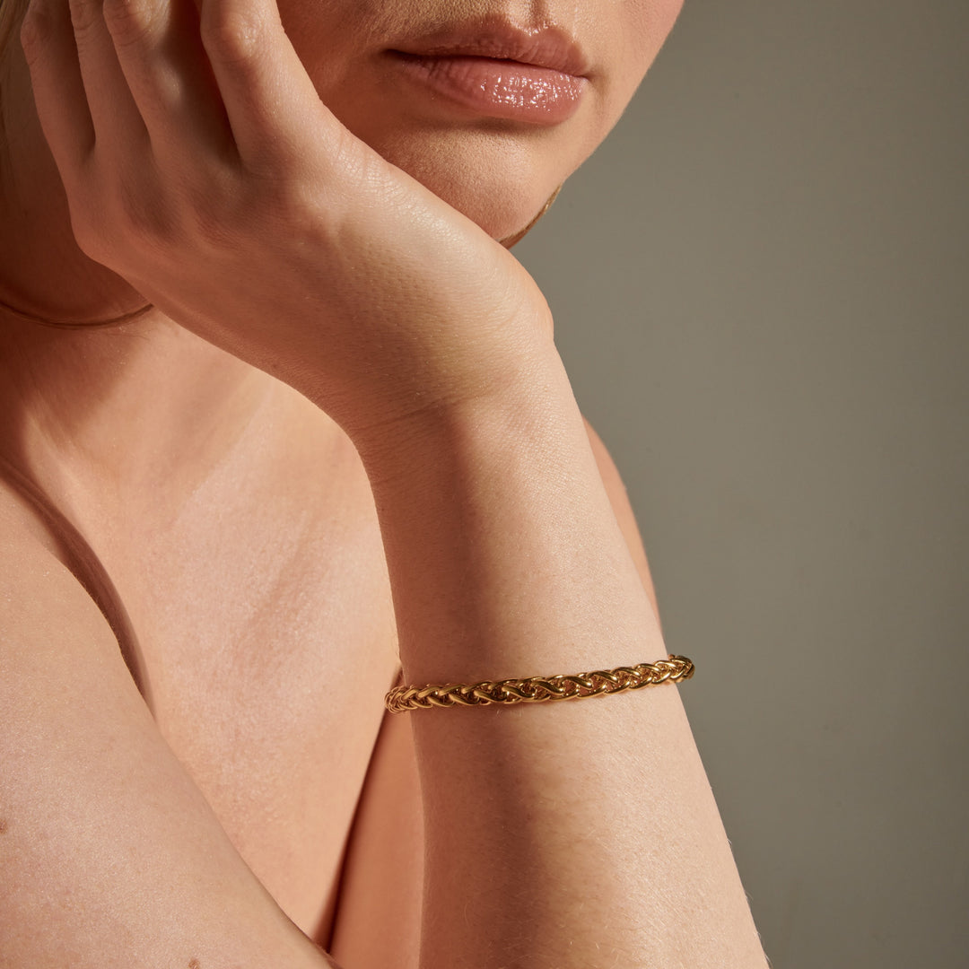 Cuban Chain Charm Armbånd