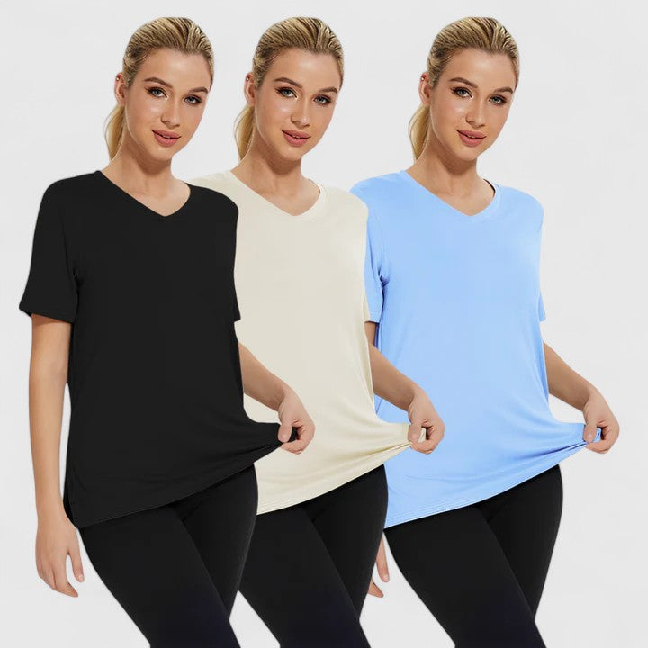 Samanthha | Komfortabel T-shirt (Pakke med 3)