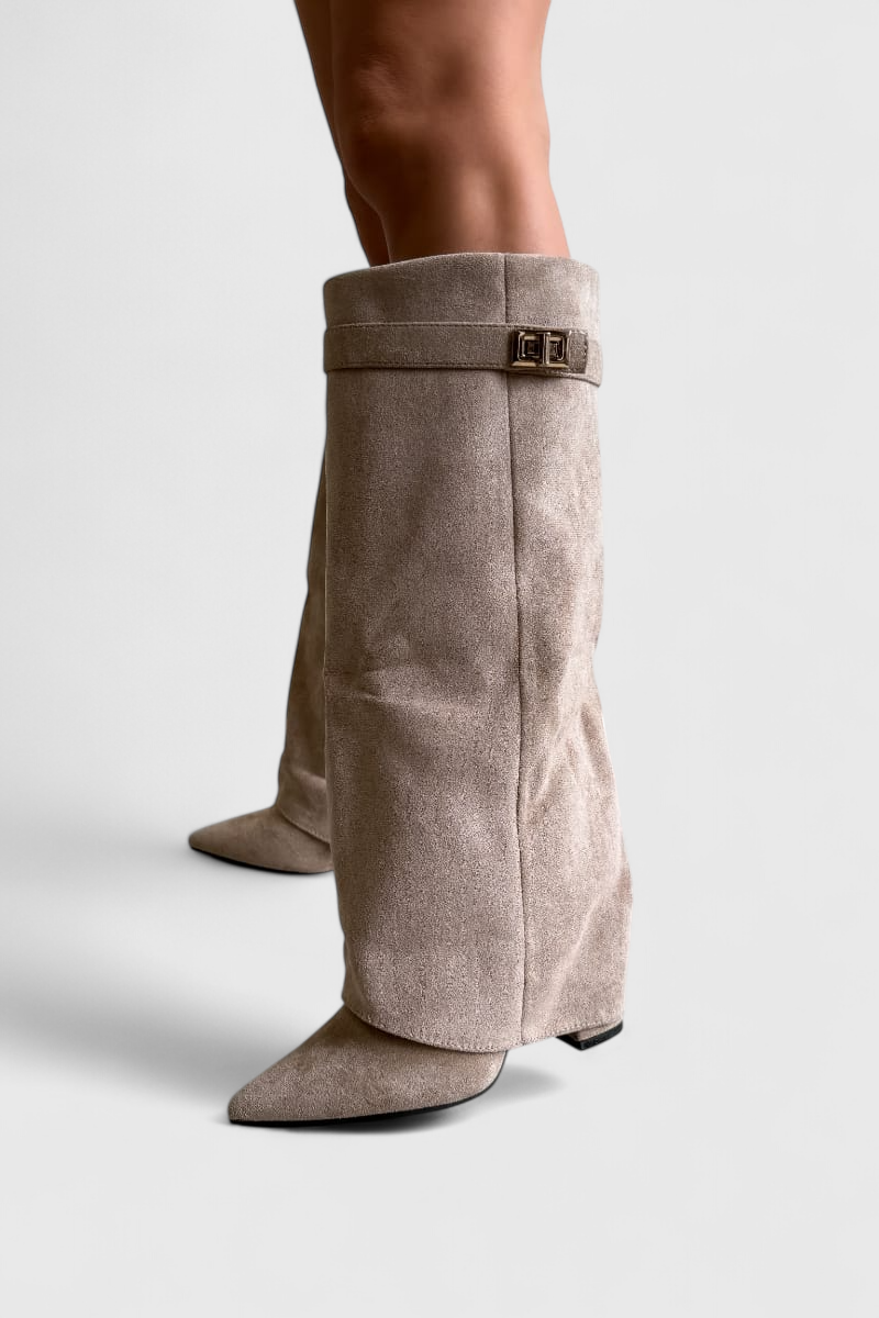 Gwen - Flared Knæhøje Støvler