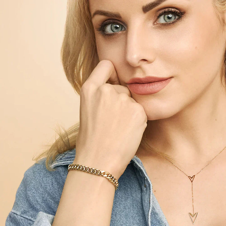 Mayzharine | Cubansk Armbånd 18k Guld