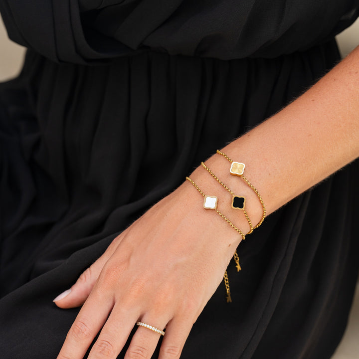 Celine Single Clover Armbånd