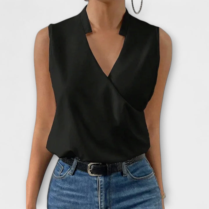 Loretta | Sofistikeret V-hals Top
