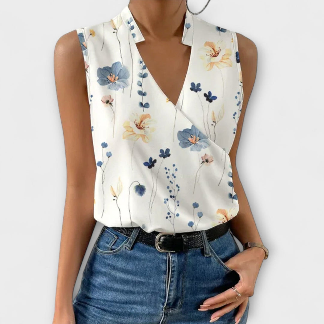 Loretta | Sofistikeret V-hals Top