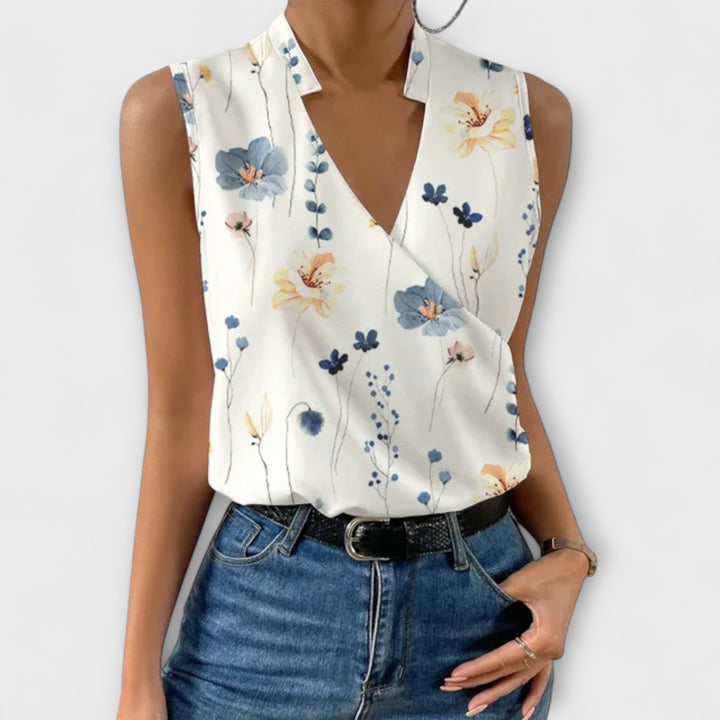 Loretta | Sofistikeret V-hals Top