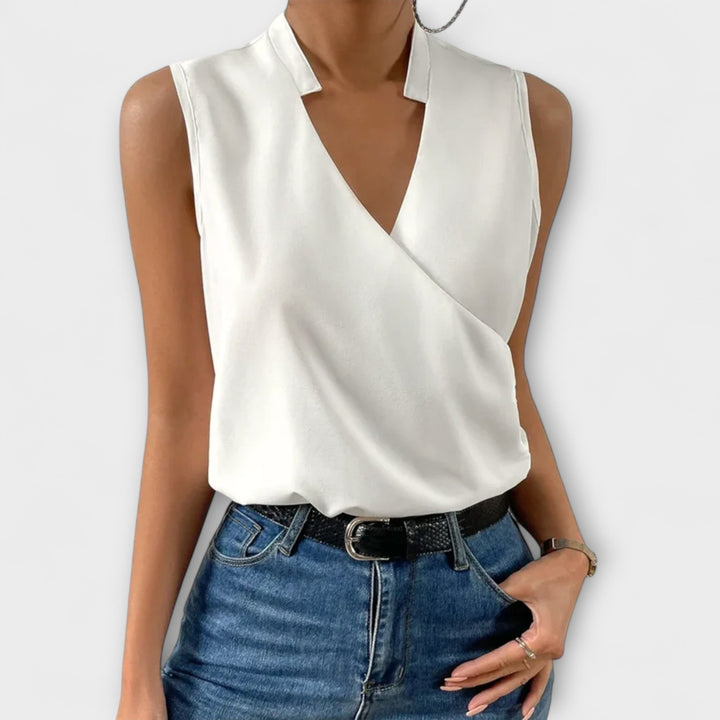 Loretta | Sofistikeret V-hals Top