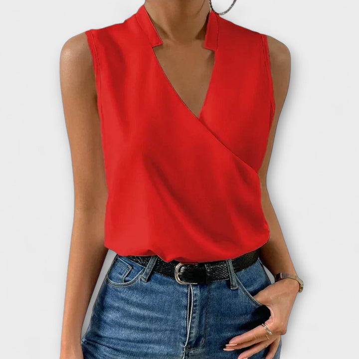 Loretta | Sofistikeret V-hals Top