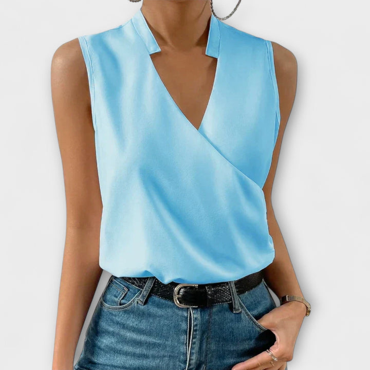 Loretta | Sofistikeret V-hals Top
