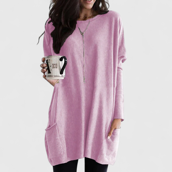 Elise – Afslappet top med lommer