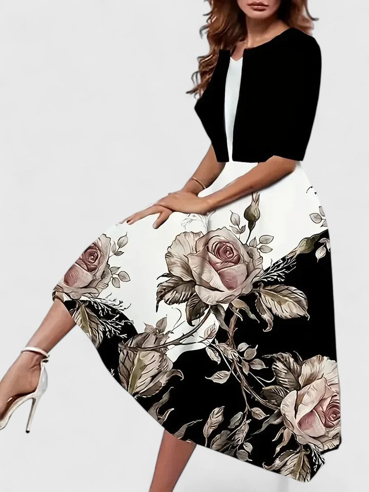 Chantal | Elegant Midi Kjole