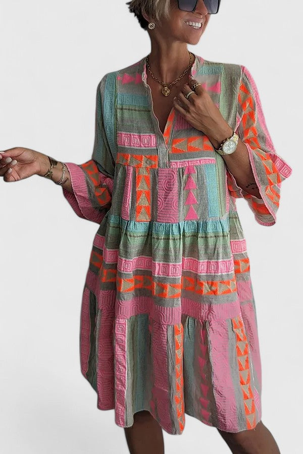 Gisara | Komfortabel Boho Kjole