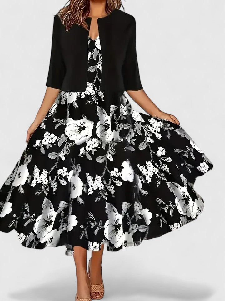 Chantal | Elegant Midi Kjole