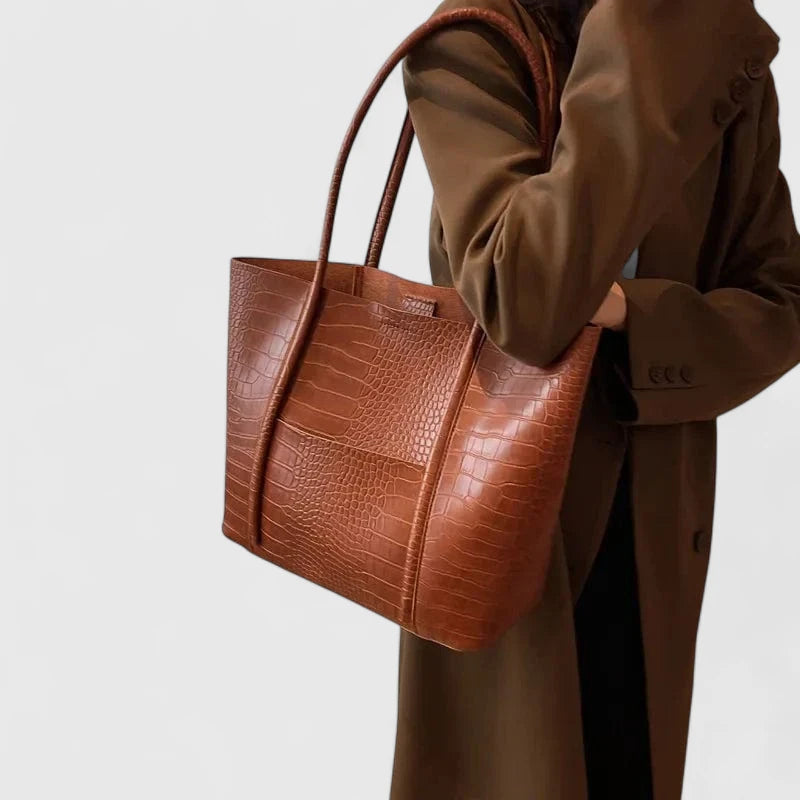 Betina - Croc Læder Skuldertaske