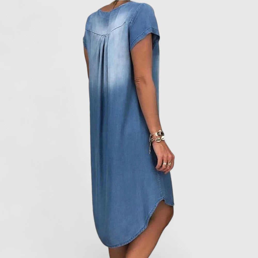 Grethe –  Afslappet Denim Sommerkjole