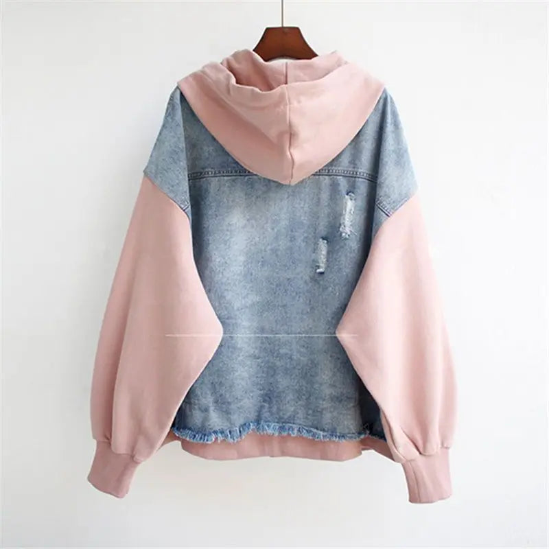 Vivian - Denim Hoodie Jakke