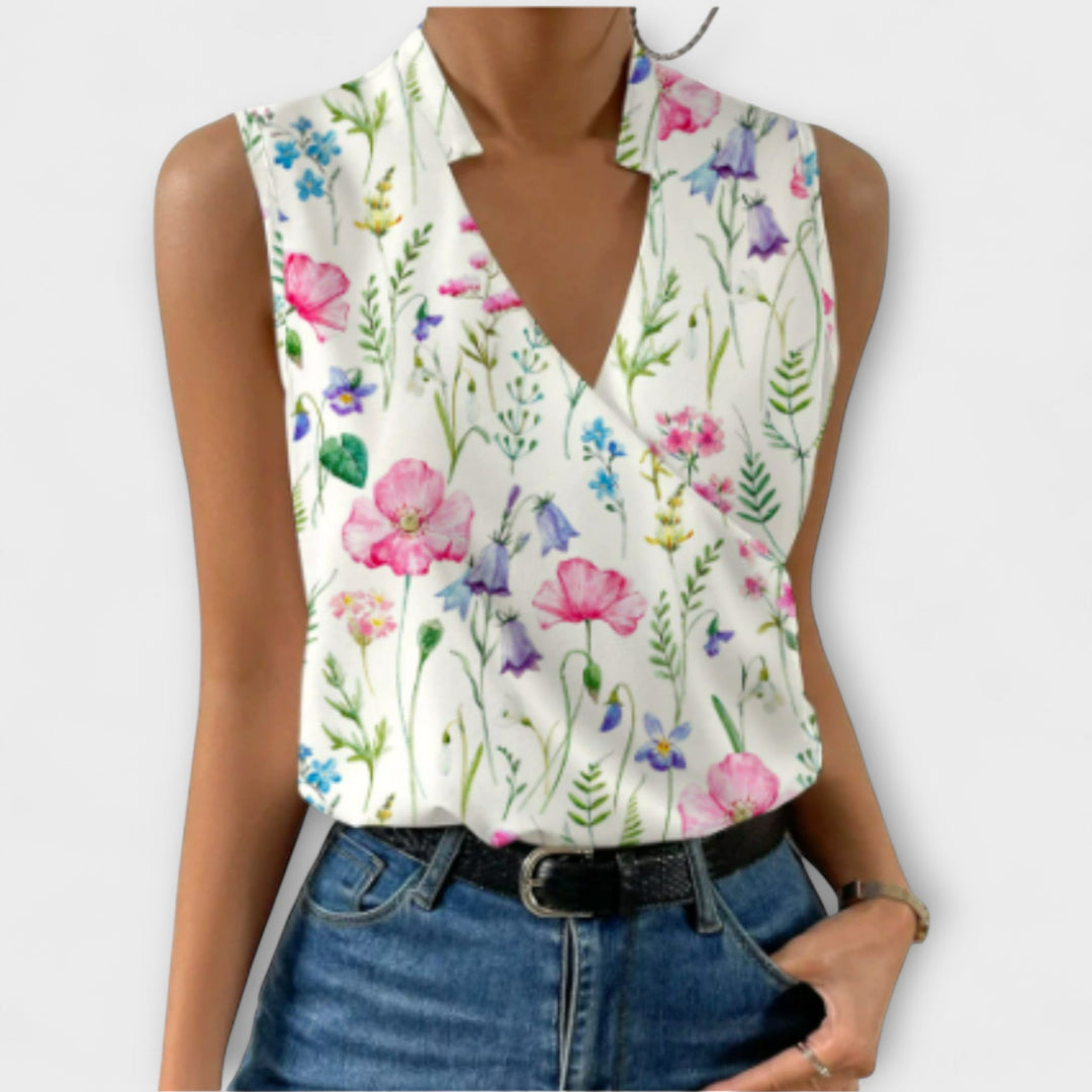 Loretta | Sofistikeret V-hals Top
