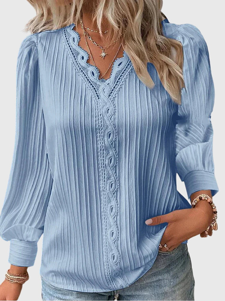 Andrea - Elegant Pullover Bluse