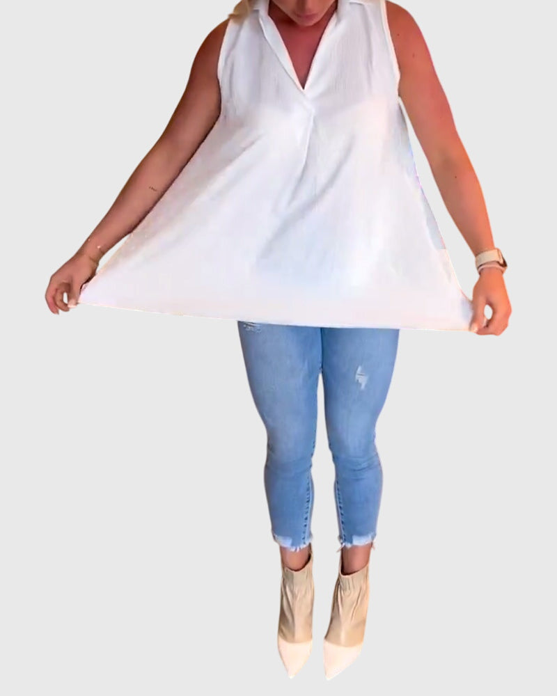 Llina™ | Uden ærmer Top