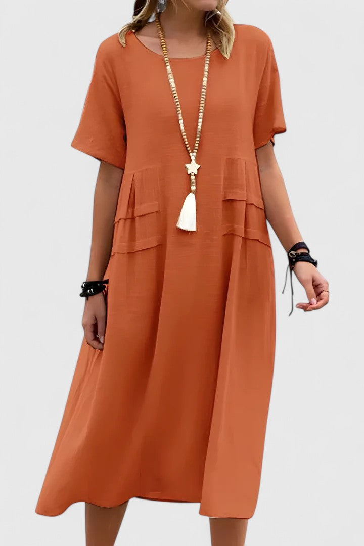 Krystina | Elegant Midi Kjole