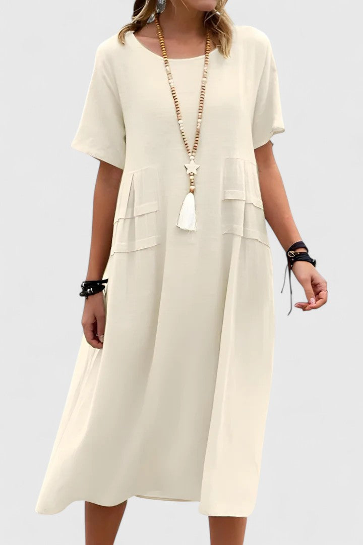 Krystina | Elegant Midi Kjole